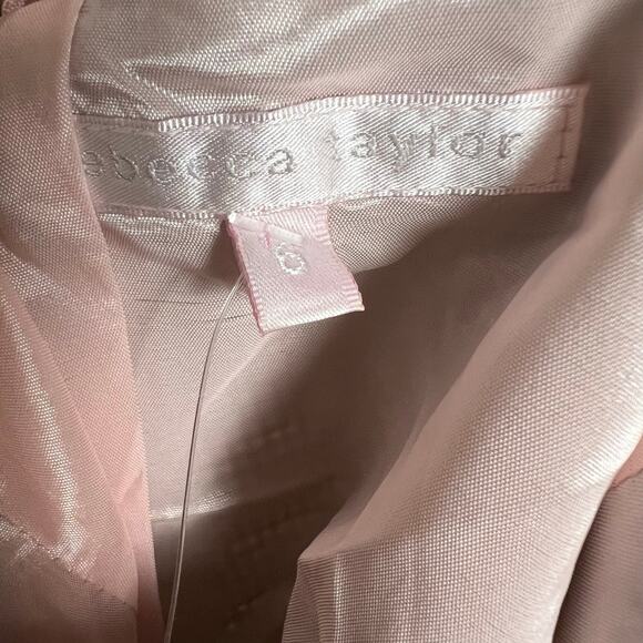 Rebecca Taylor Brown Pink Wool Houndstooth A-Line Knee Length Skirt Size 6 - Picture 10 of 10